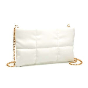 Puffy Quilted Clutch Bag