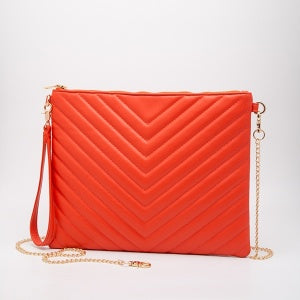 Leather Crossbody with Gold Strap