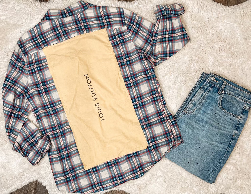 Louis Vuitton Blue Flannel