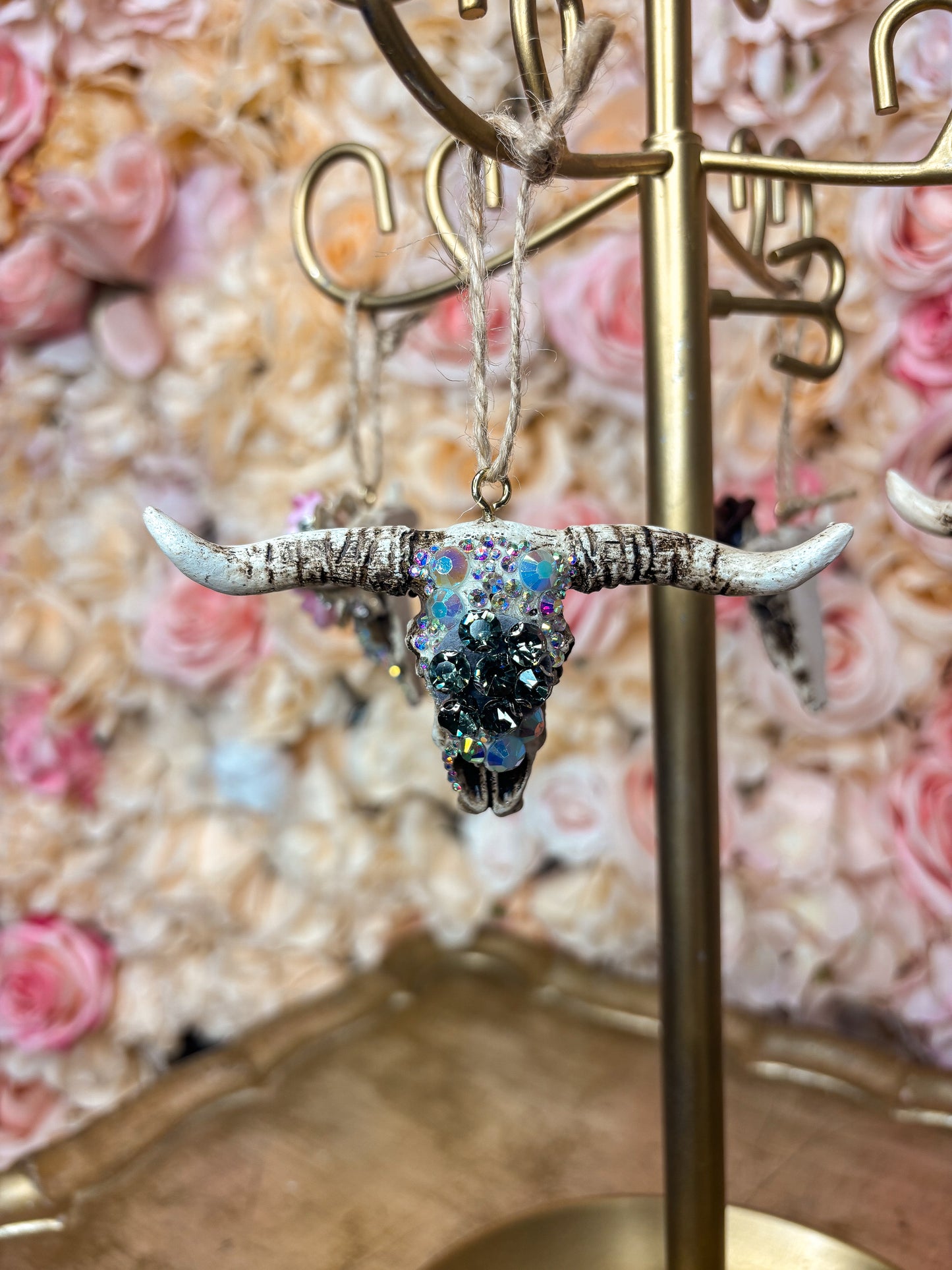 Midnight Frost Mini Cow Skull