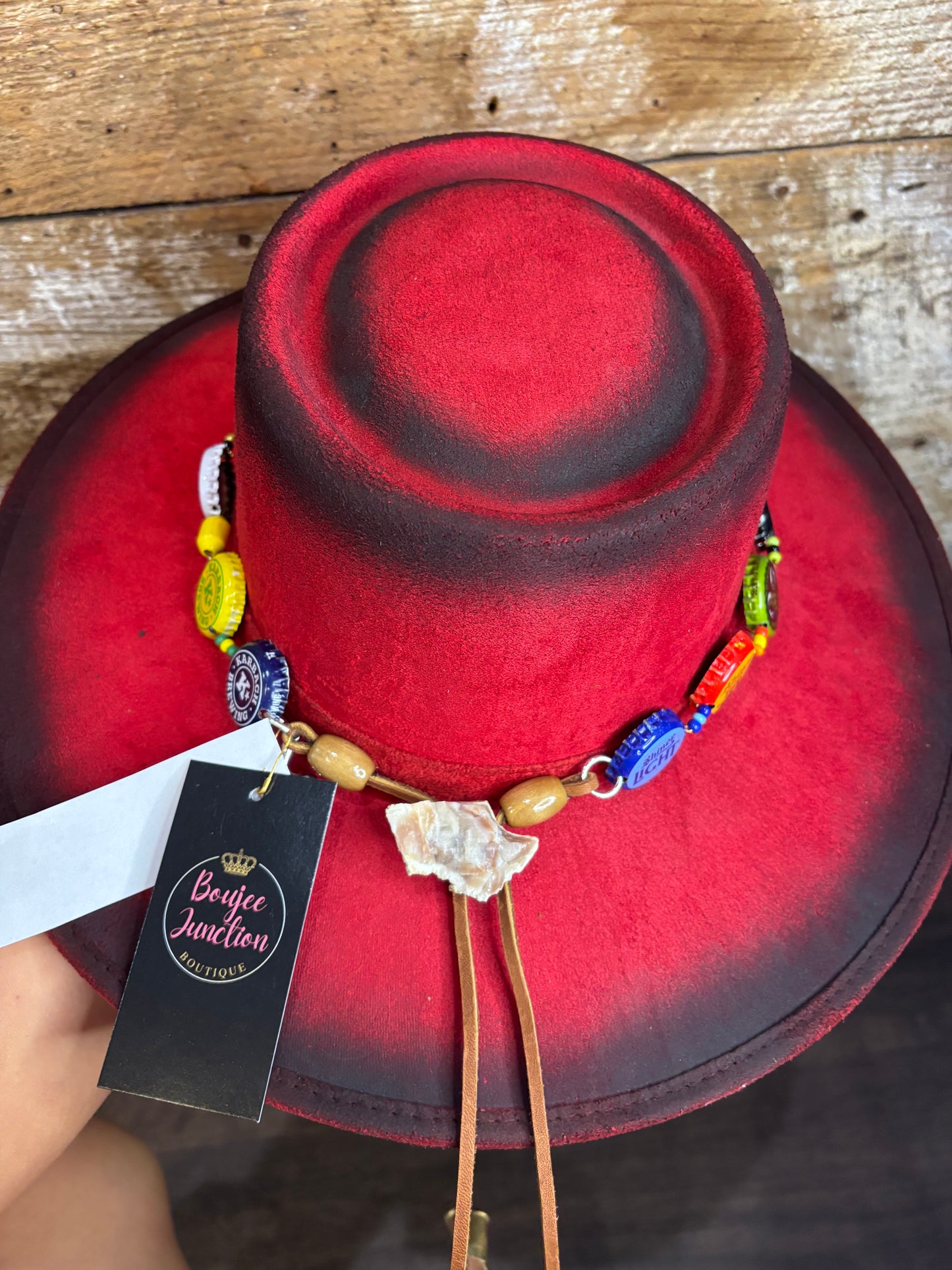 Handmade Texas Brewed Bottle Cap Hat Band