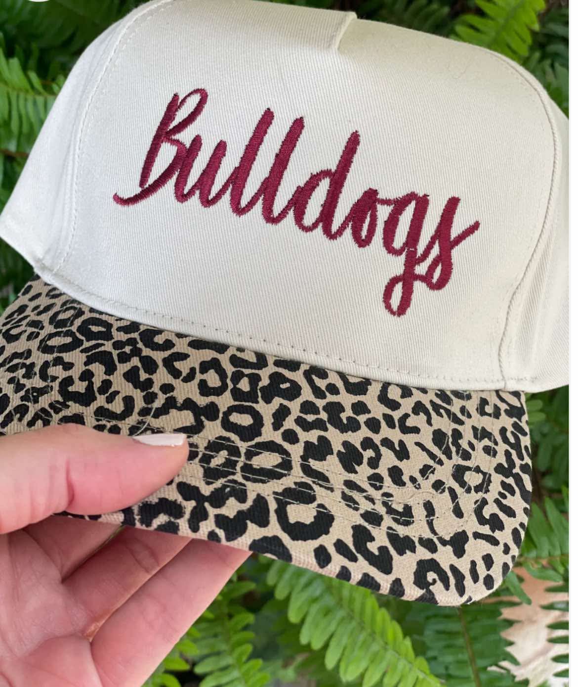 Bulldogs & Cheetah Canvas Hat