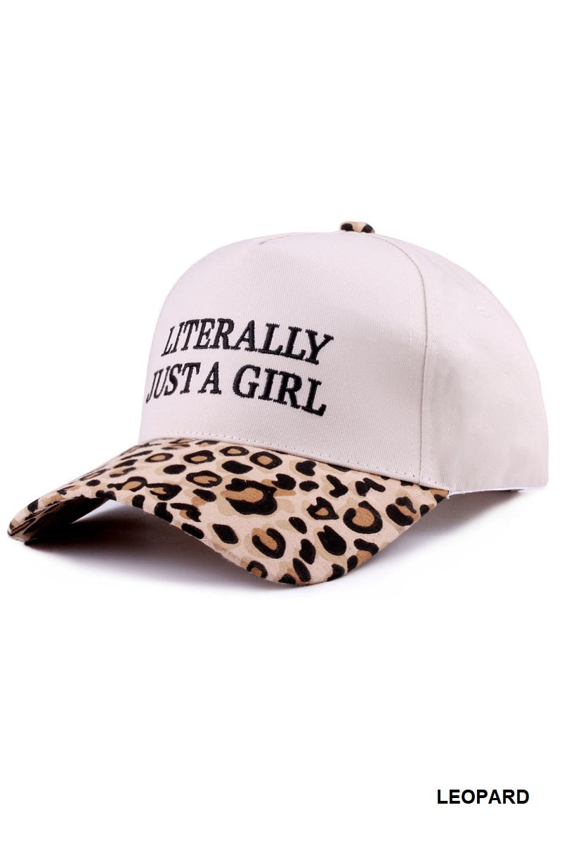 Literally Just A Girl Canvas Trucker Hat
