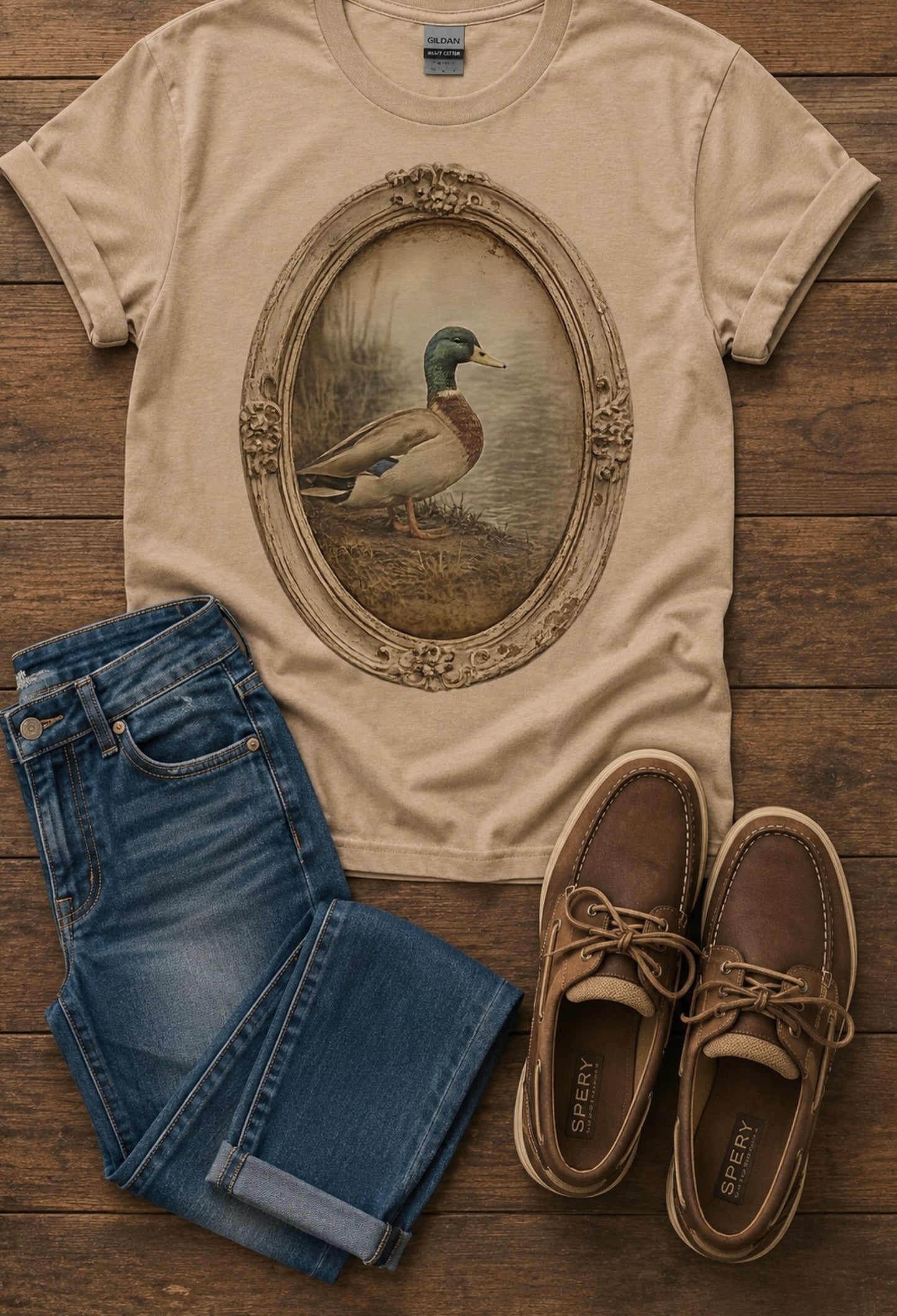 Vintage Mallard Portrait Transfer