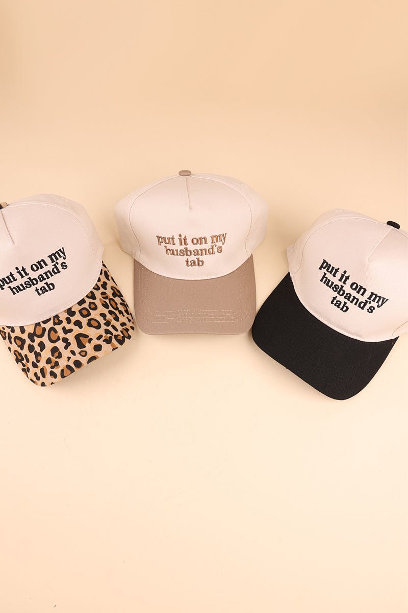 Put It On My Husband’s Tab Canvas Trucker Hat