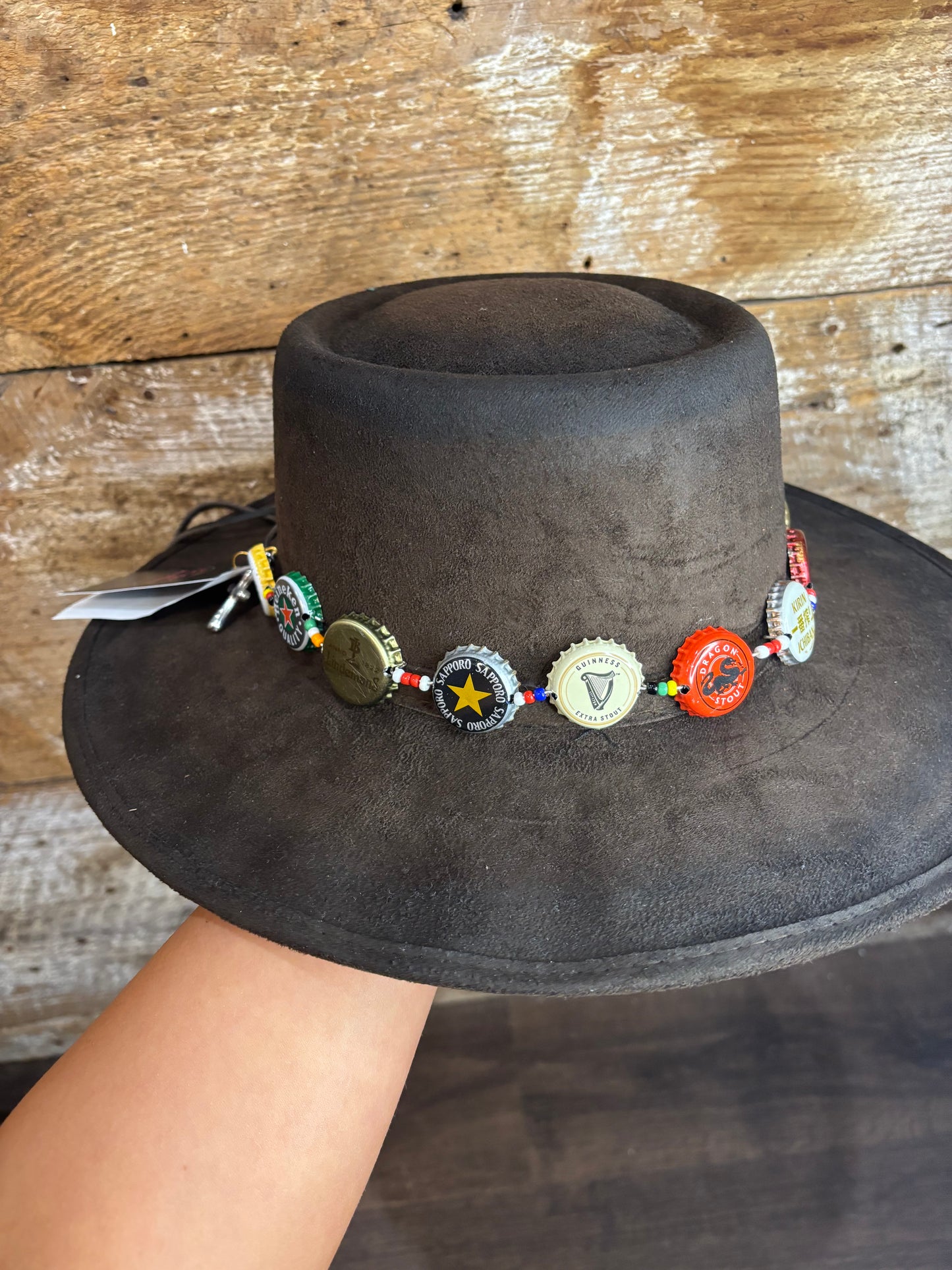 Handmade World Beer Bottle Cap Hat Band
