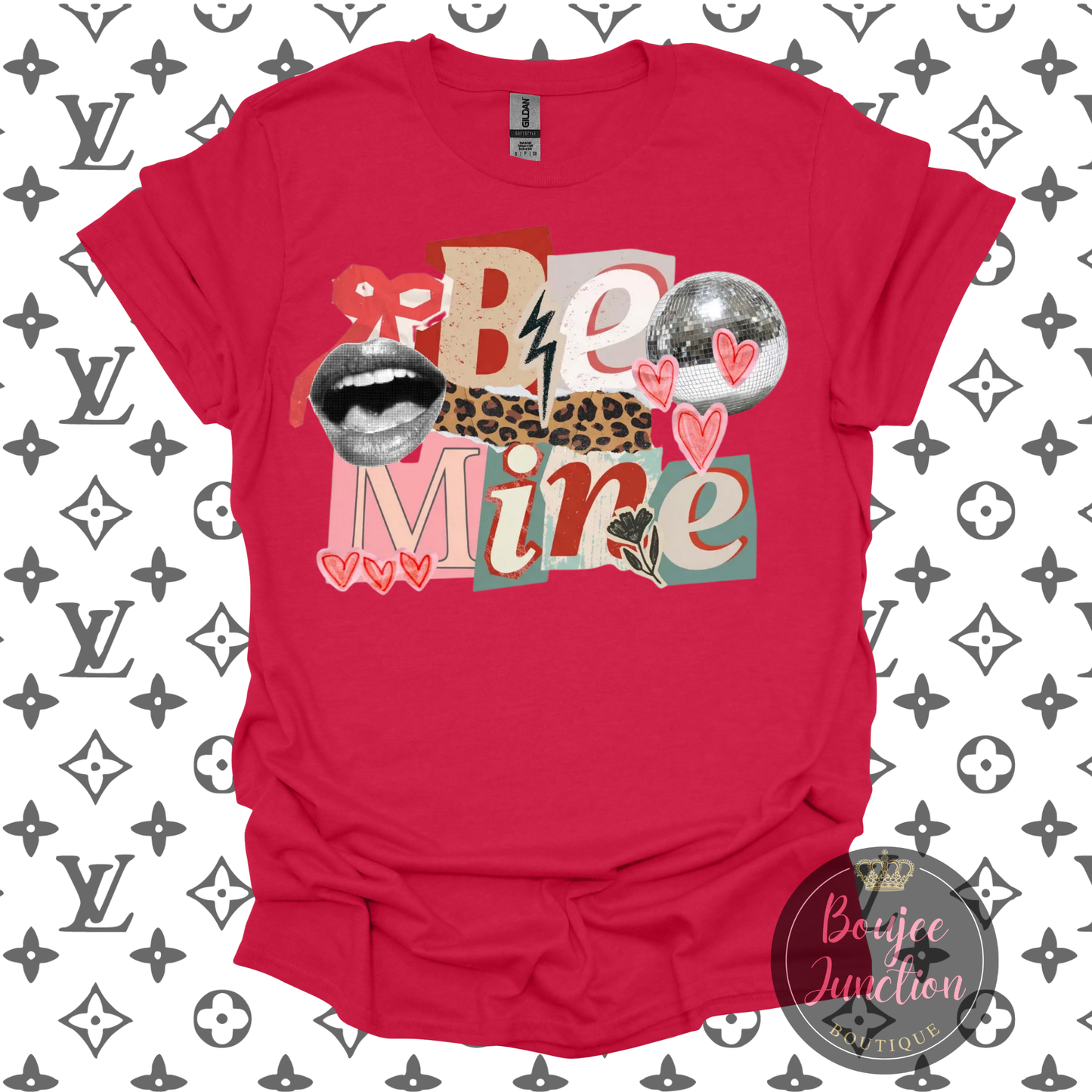 Be Mine with Cheetah Valentine's Transfer