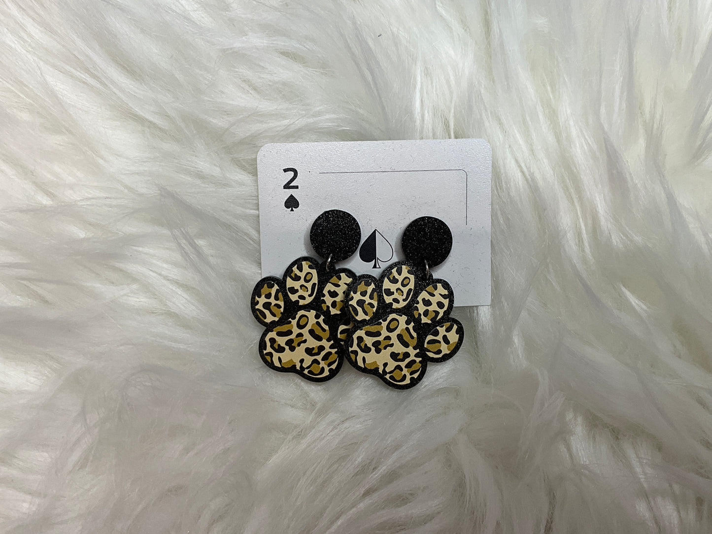 Cheetah Paw Print Earrings