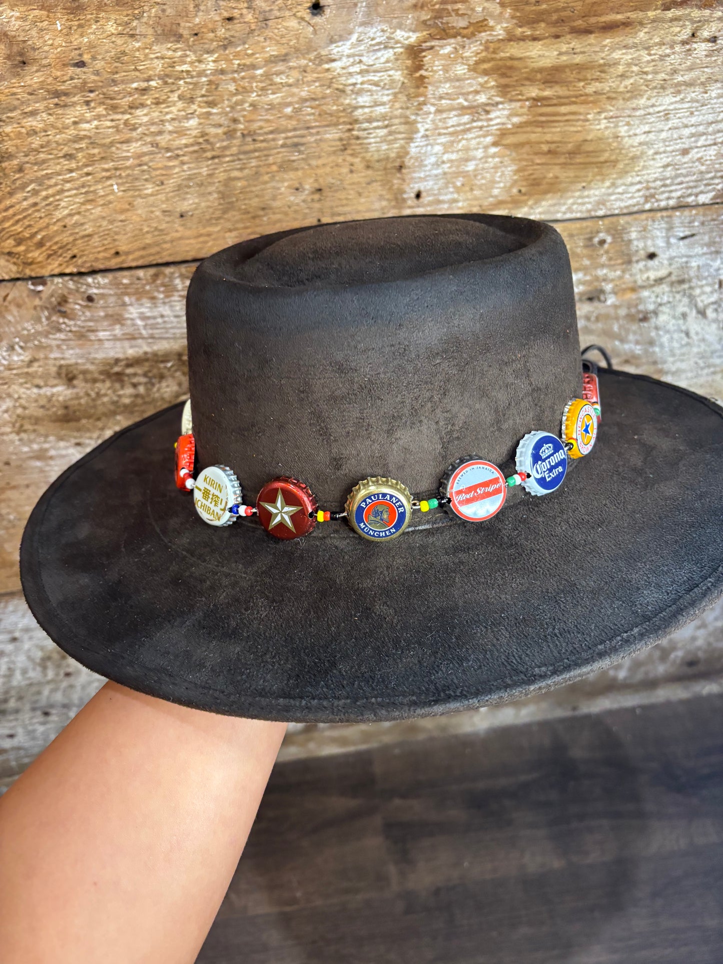 Handmade World Beer Bottle Cap Hat Band