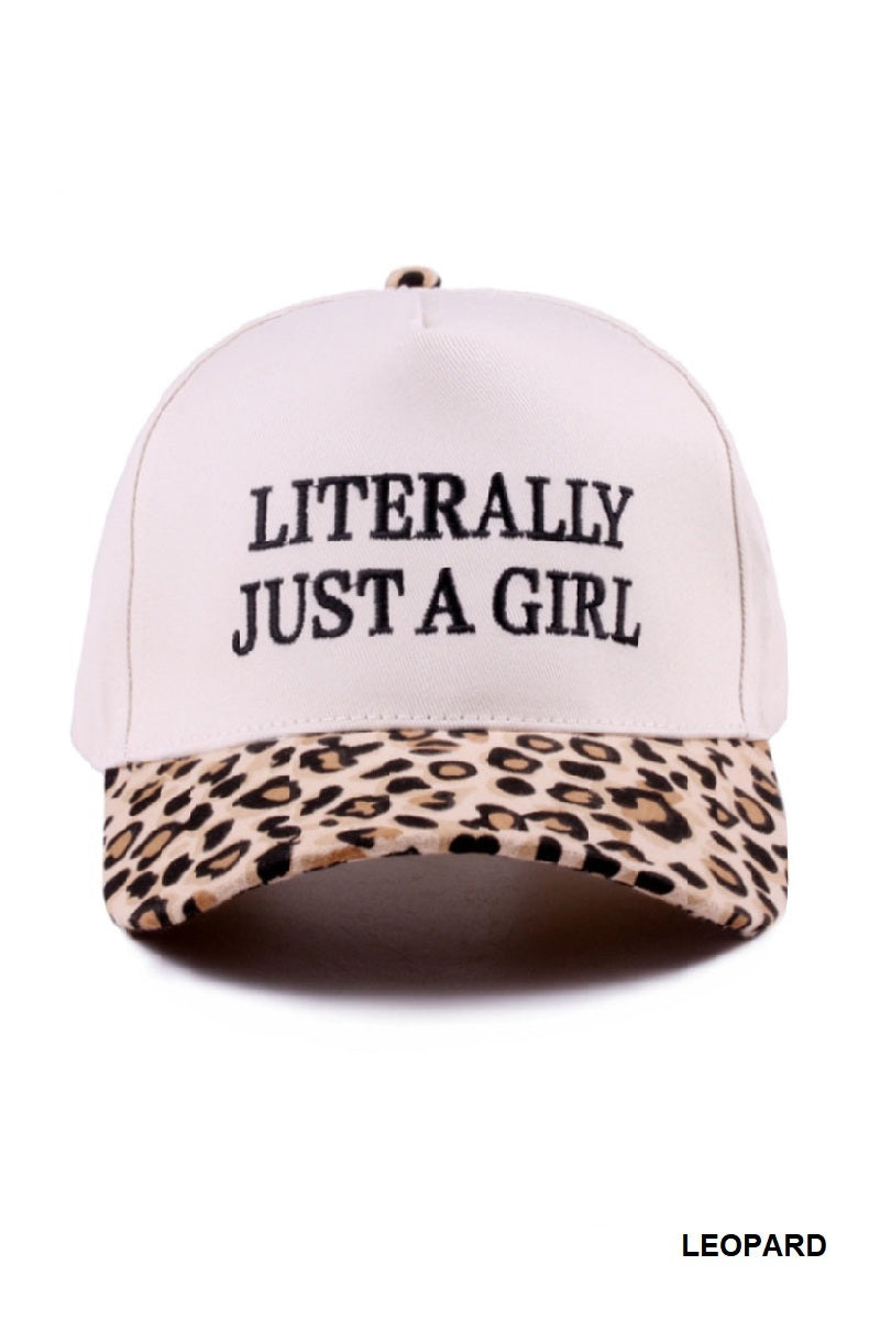 Literally Just A Girl Canvas Trucker Hat