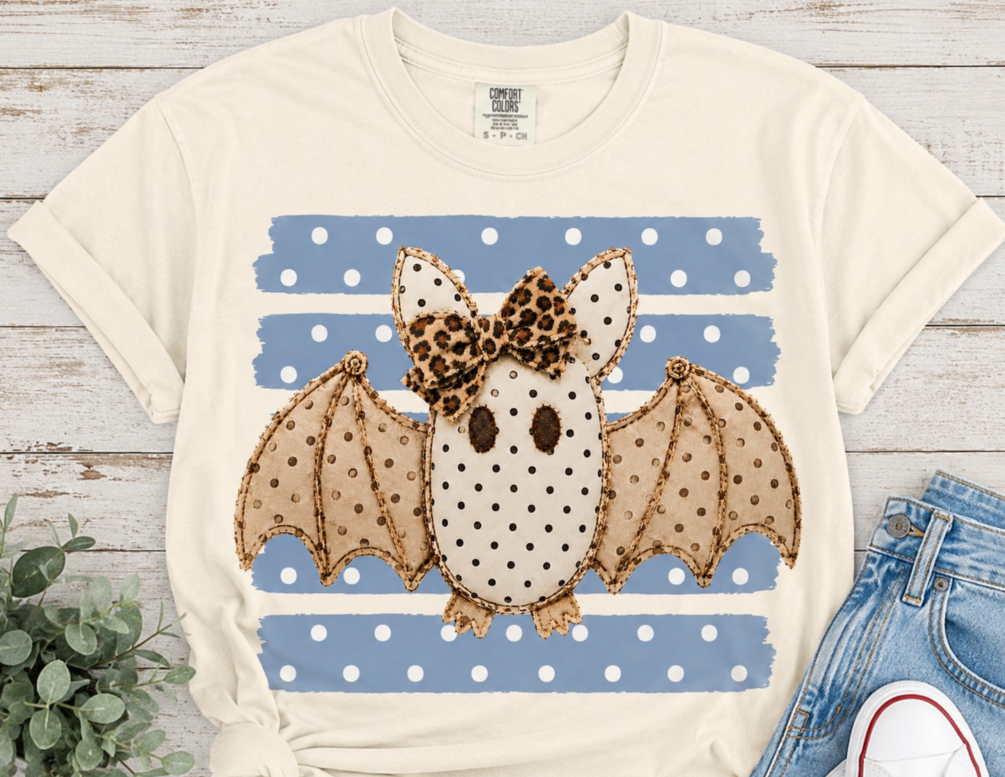 Polka Dot Bat Graphic Tee
