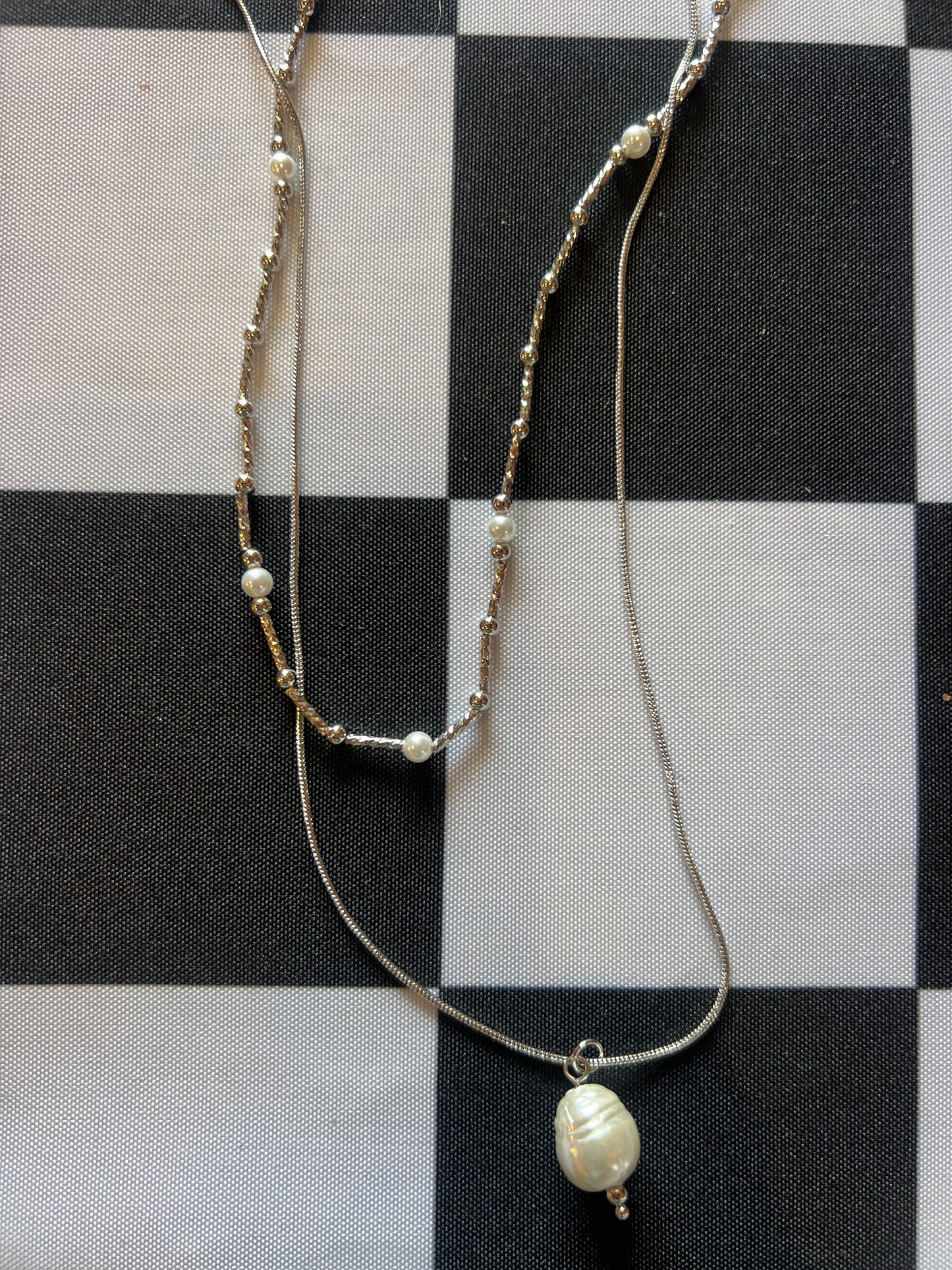 VI Pearl Layered Necklace