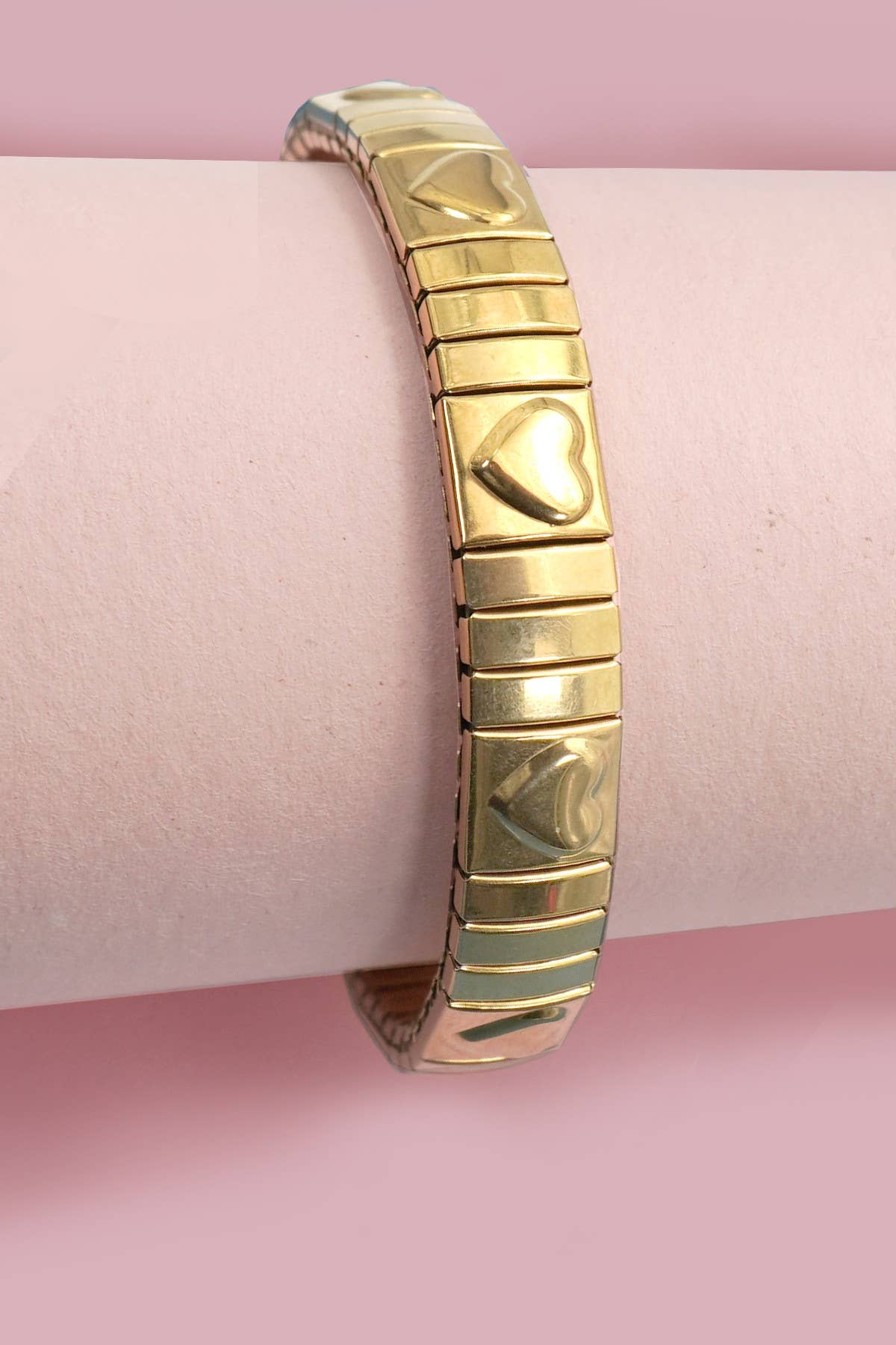 18K Stainless Steel Heart Bracelet