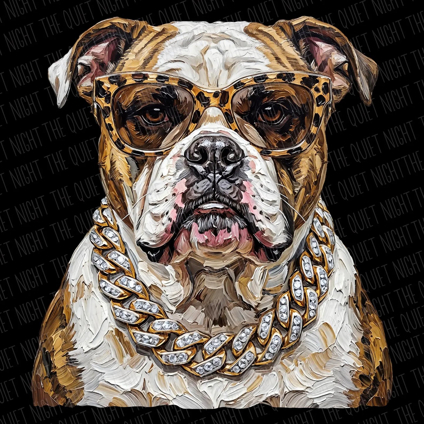 Glam Bulldog Mascot Graphic Tee