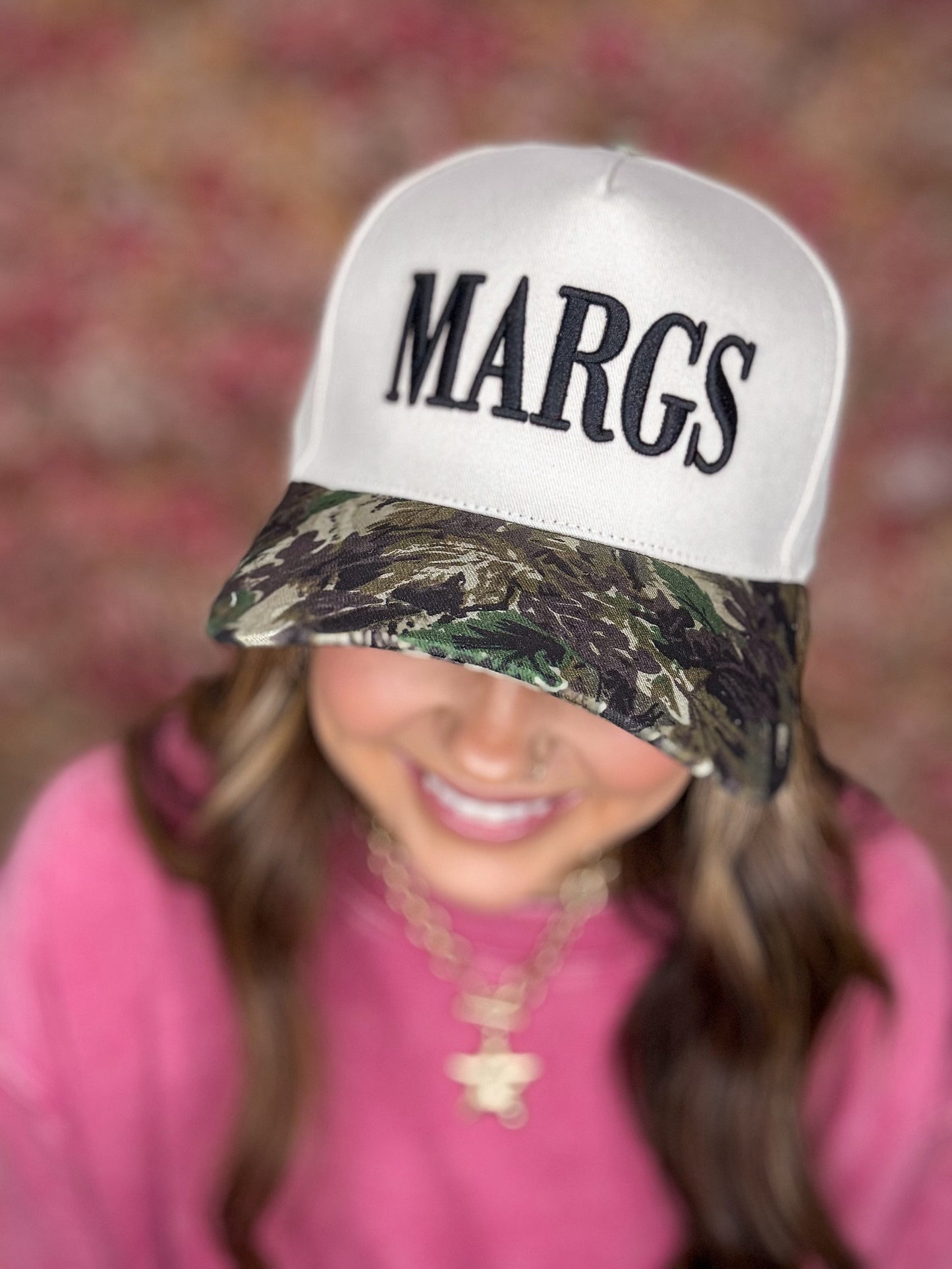 Margs Camo Canvas Trucker Hat
