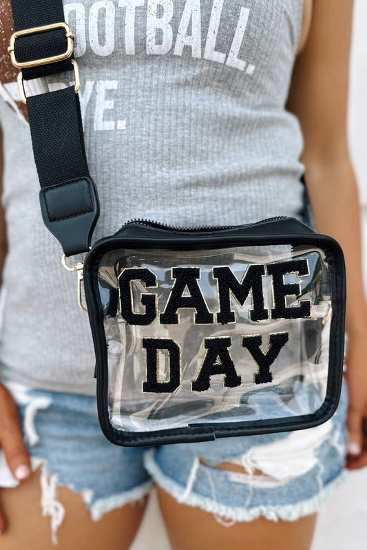 Game Day Clear Bag with Chenille Letters