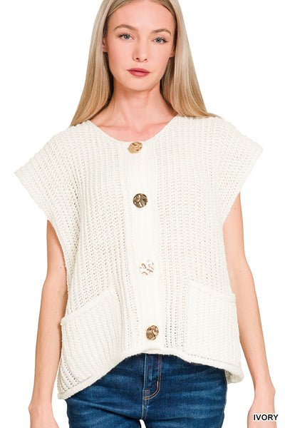 Chunky Knit Sweater Vest
