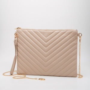 Leather Crossbody with Gold Strap