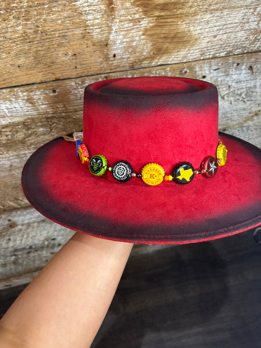 Handmade Texas Brewed Bottle Cap Hat Band
