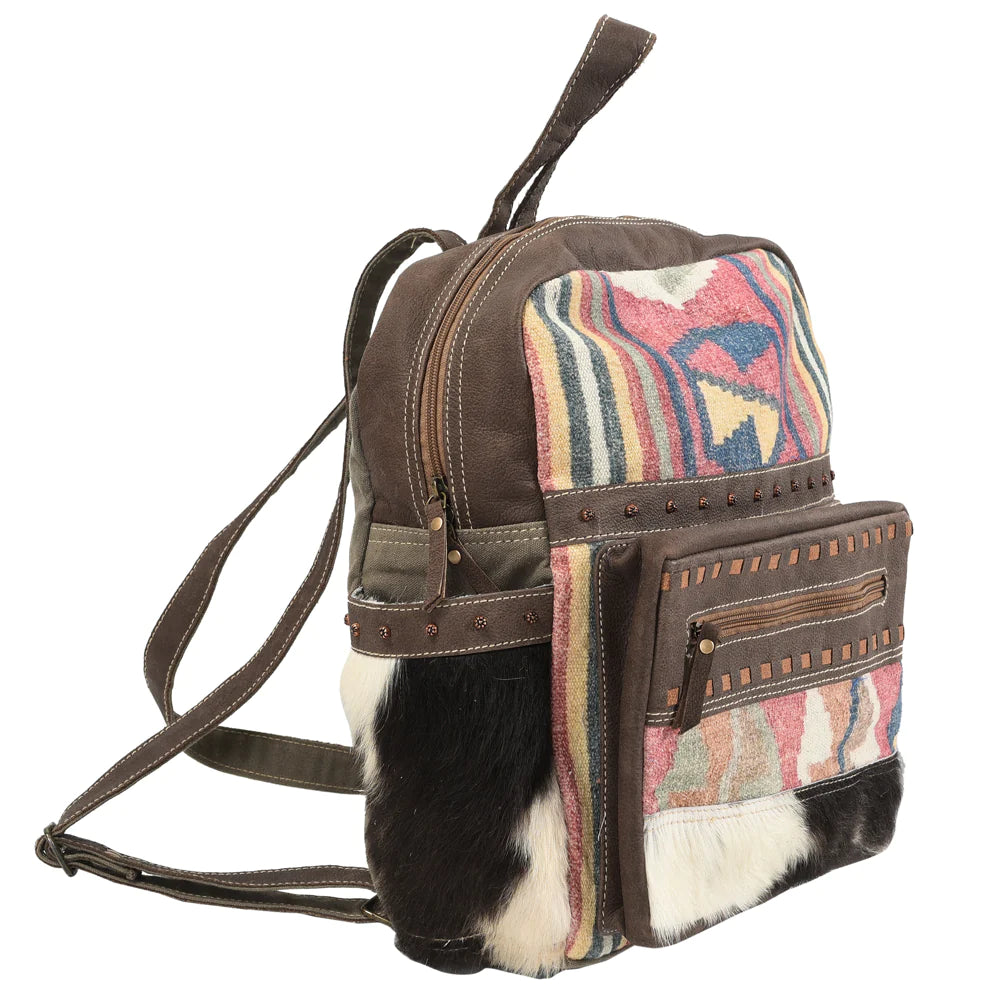 Leather & Canvas Backpack