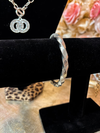 Silver Serpentine Flex Bracelet