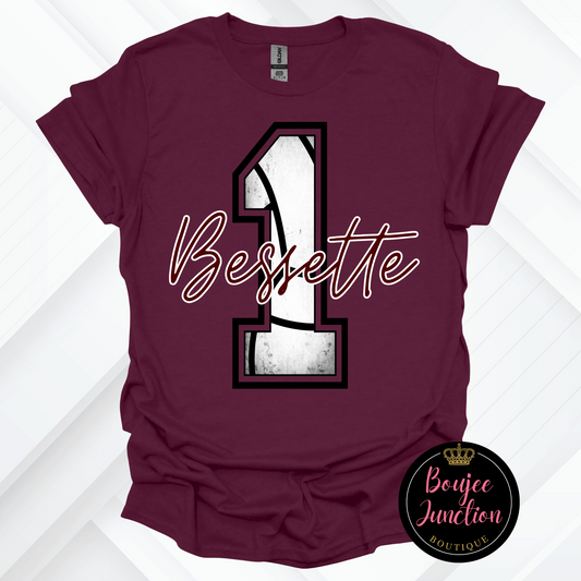 Custom Volleyball Player Name & Number Tee