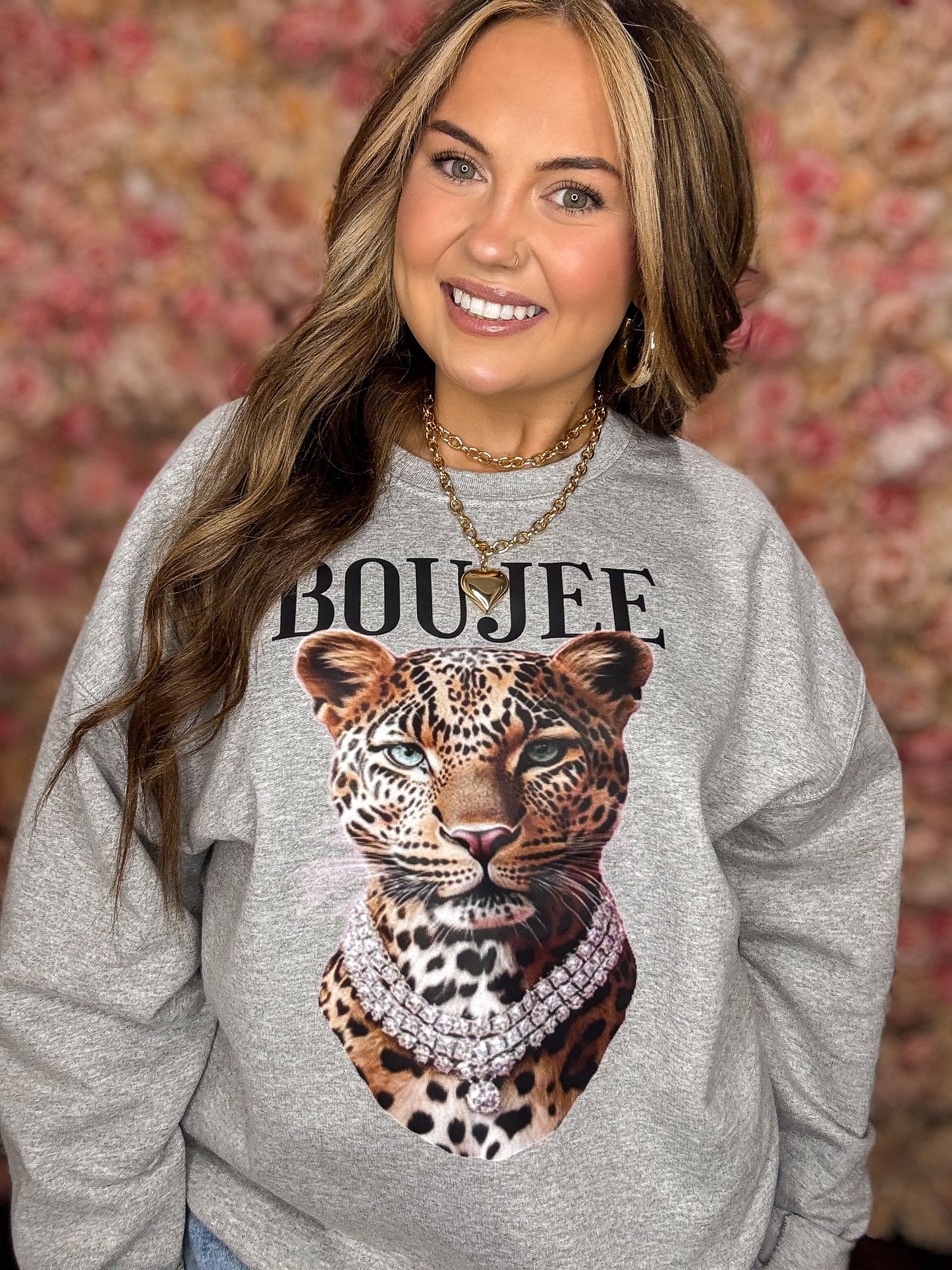 Boujee Leopard Sweatshirt
