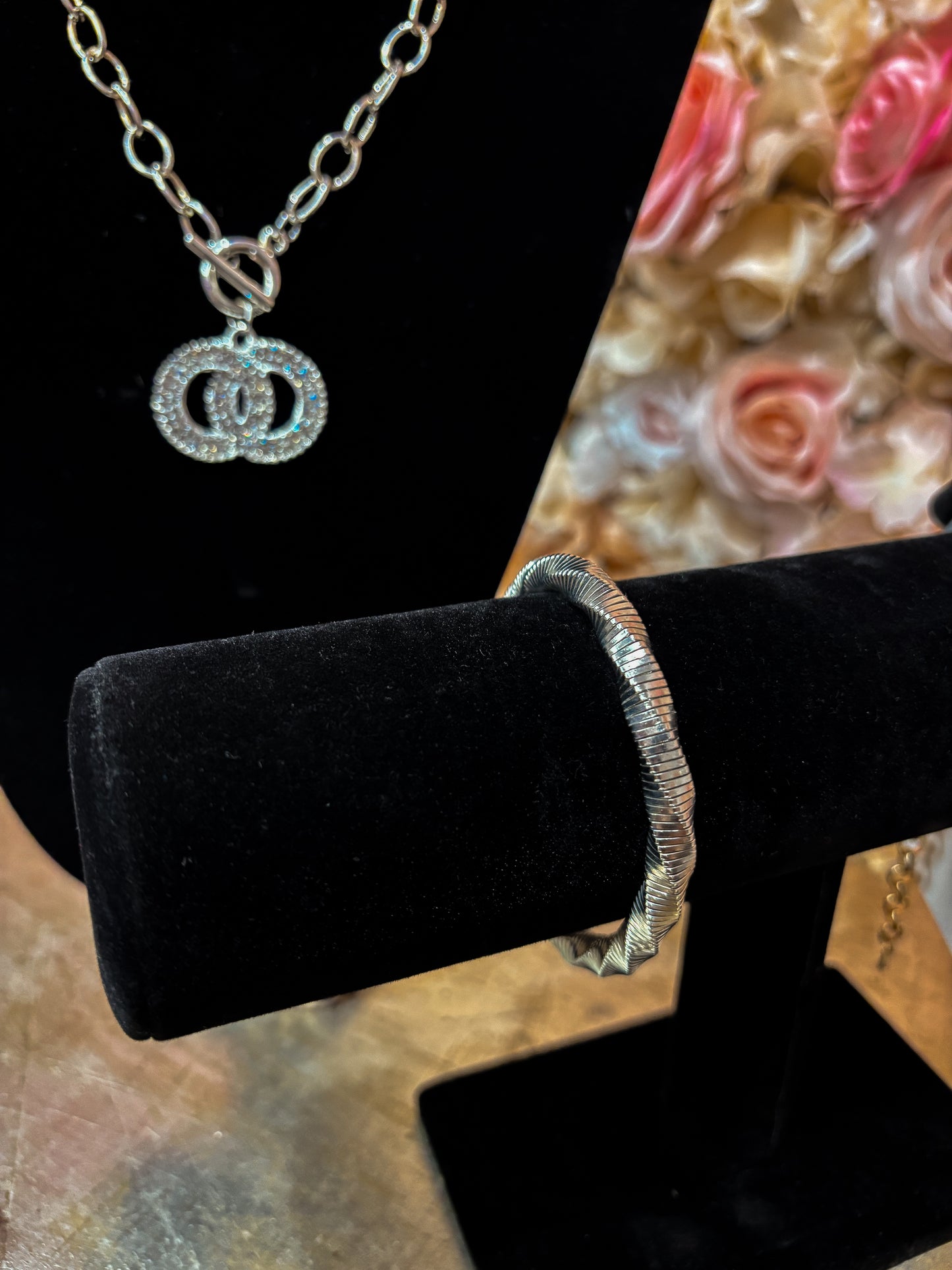 Silver Serpentine Flex Bracelet