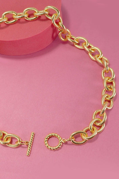 Stainless Steel Chunky Chain Necklace