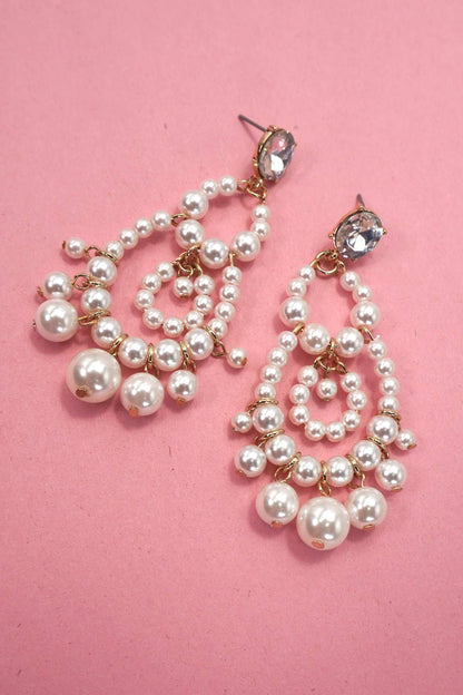 Pearl Chandelier Drop Earrings