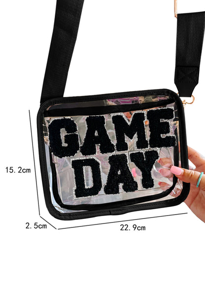 Game Day Clear Bag with Chenille Letters