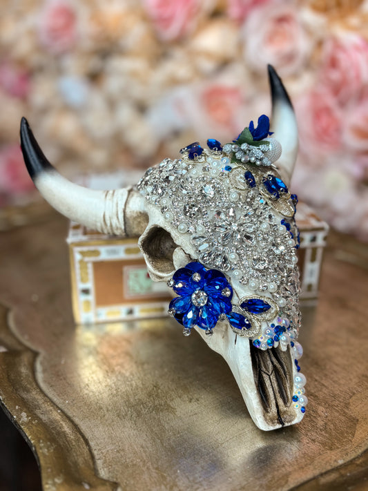 Blue Majesty Wall Skull