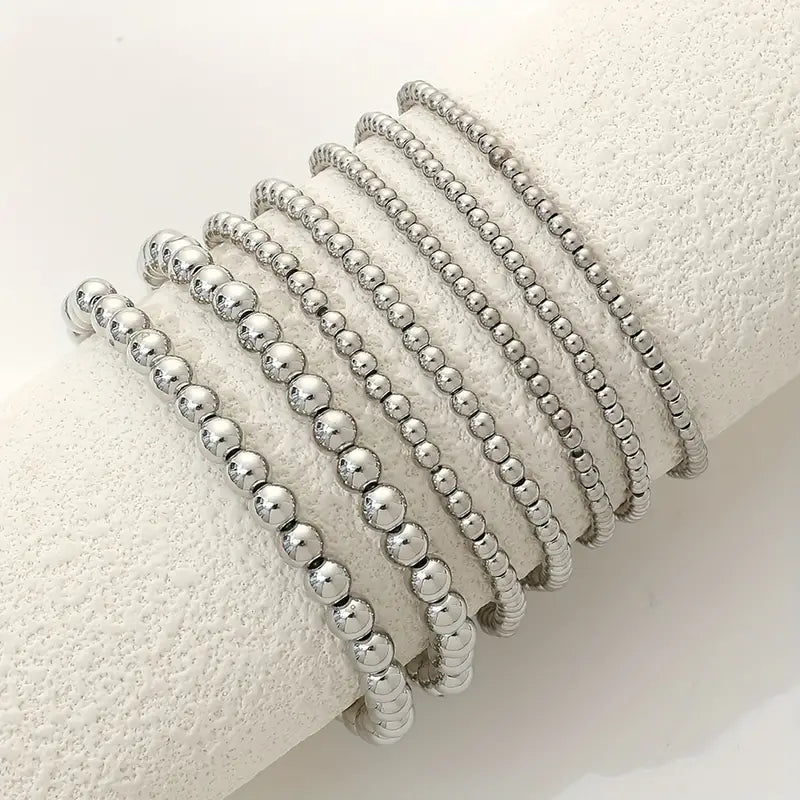 7 Pcs Multi Stack Bracelets