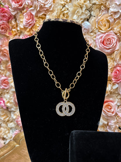 Double Link Bling Necklace