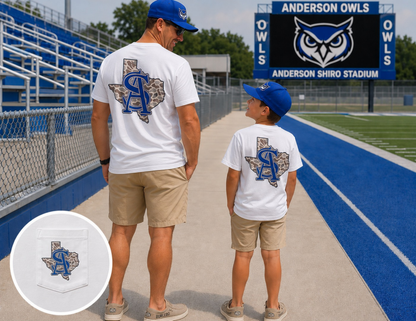 Custom Camo School Spirit Pocket Tee