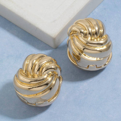 Chunky Knot Stud Earrings