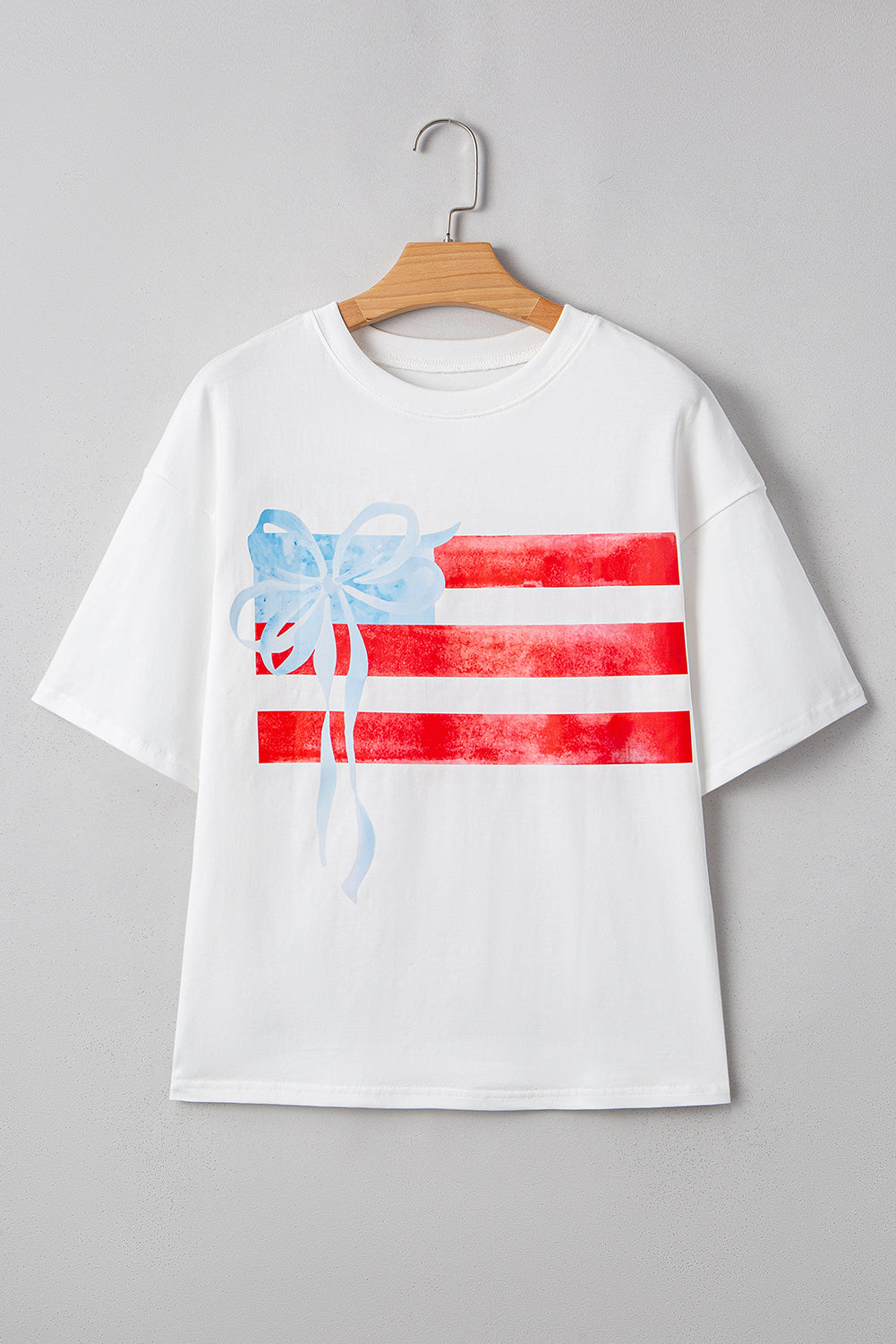 White Flag Bow Graphic Tee