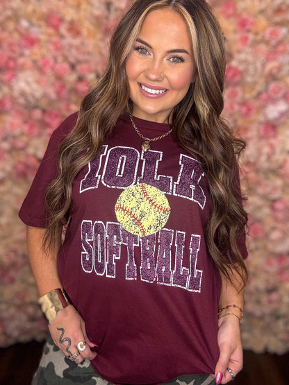 Retro Iola Softball Tee