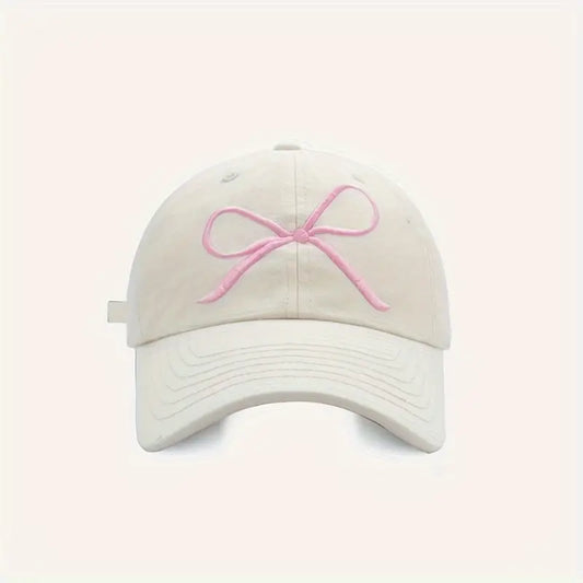 Bowknot Embroidered Baseball Cap