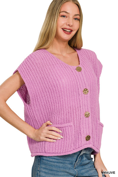 Chunky Knit Sweater Vest