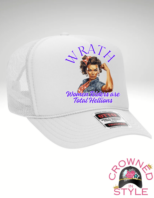 Official WRATH 2024 Rally Trucker Hat in White