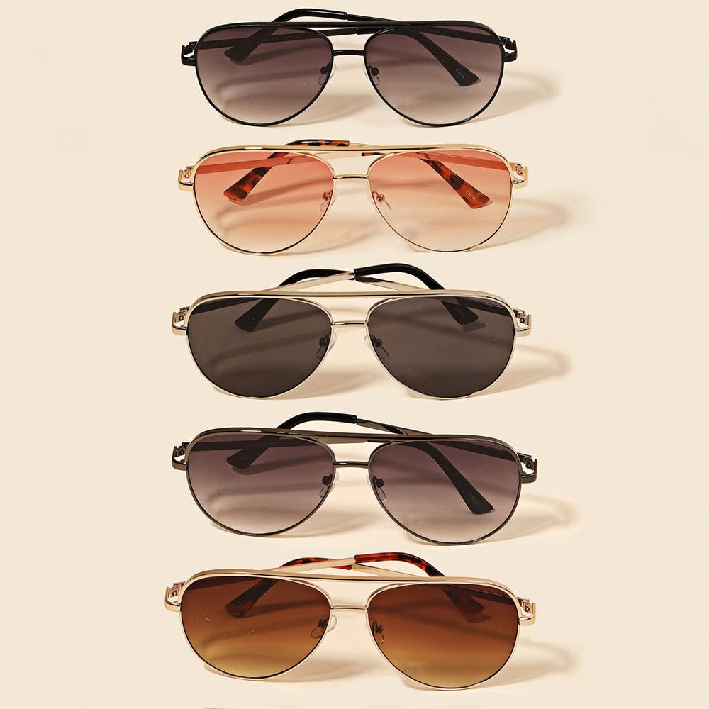 Golden Hour Aviator Sunglasses