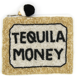 Tequila Money Seed Bead Coin Purse