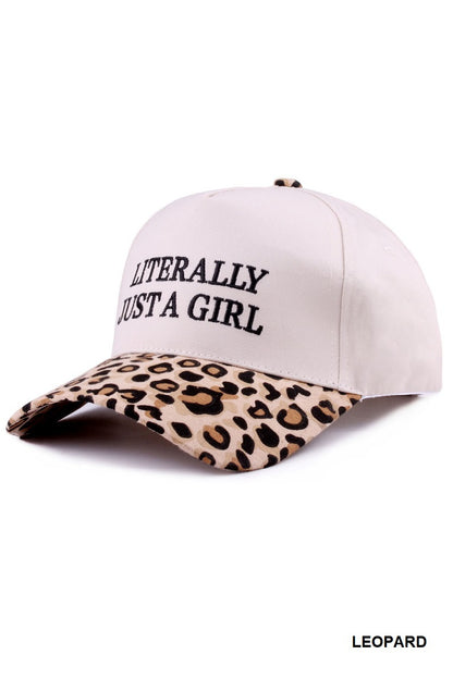 Literally Just A Girl Canvas Trucker Hat