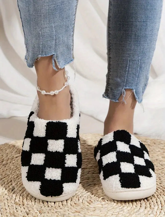 Checkered Slippers