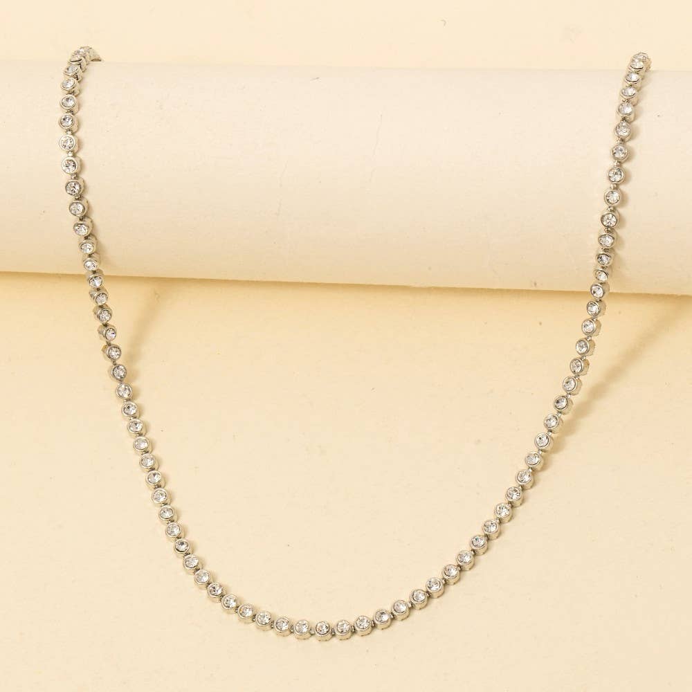 Classic Tennis Chain Necklace