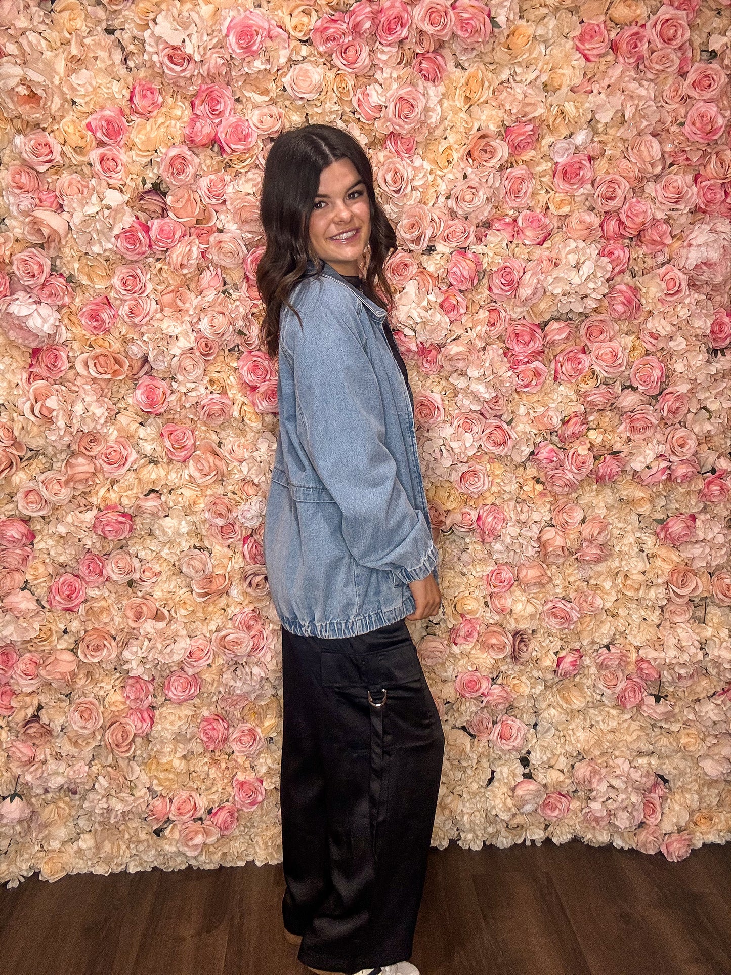 Midnight Luxe Satin Cargo Pants