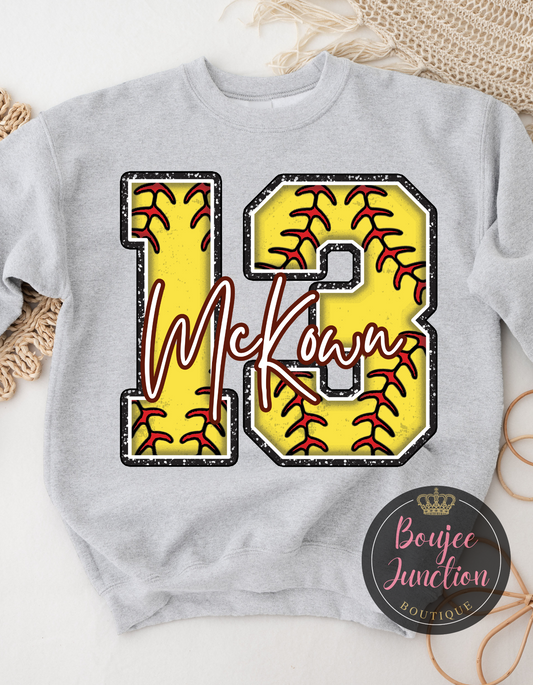 Custom Softball Player Transfer
