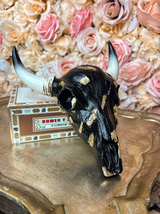 Midnight Gold Ranch Wall Skull