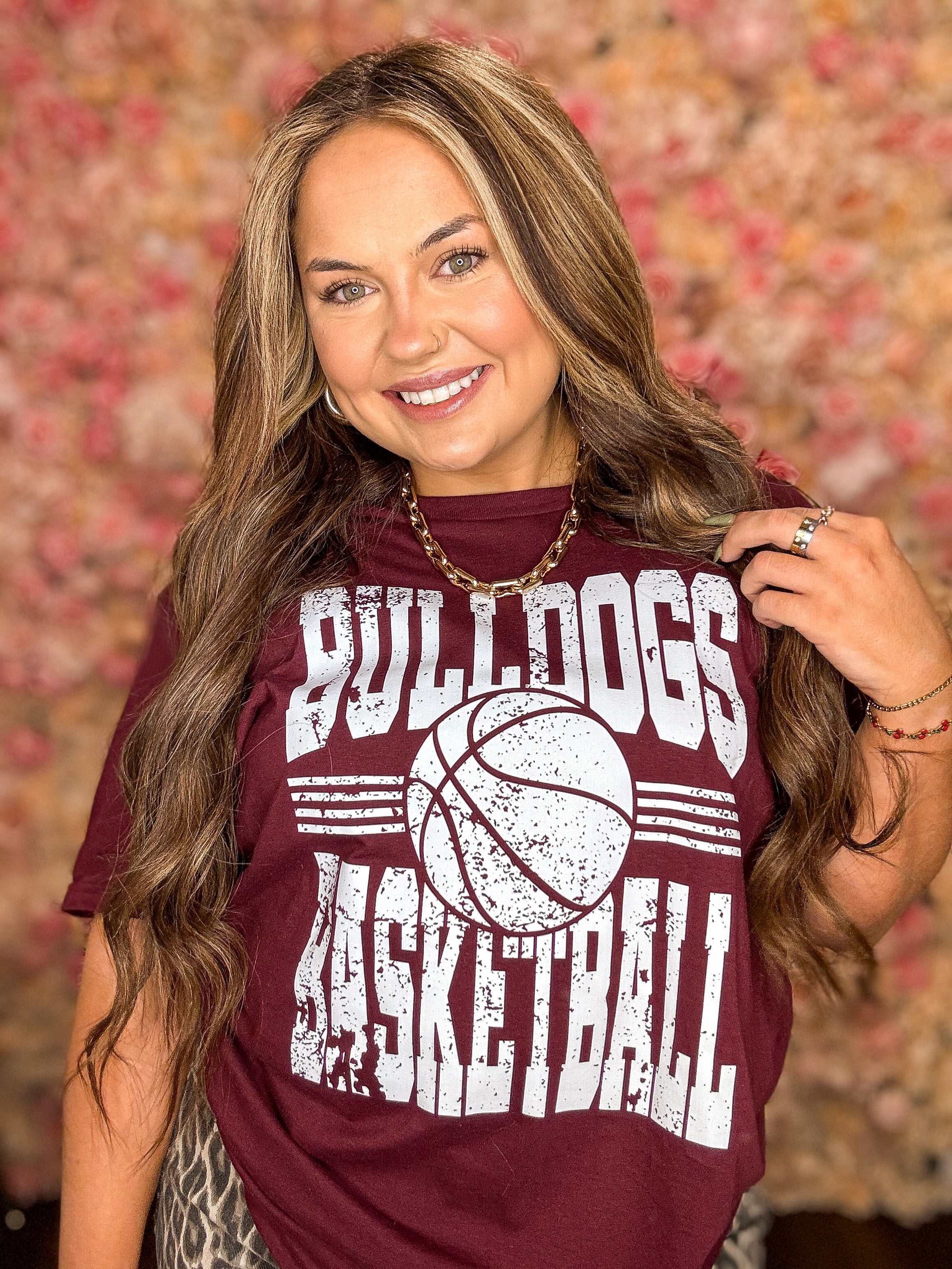 Bulldogs Retro Basketball Tee
